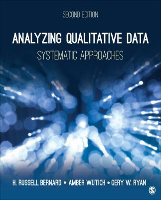 Analyzing Qualitative Data: Systematic Approaches 148334438X Book Cover