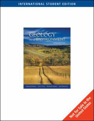 Geology and the Environment (ISE) 0495190837 Book Cover