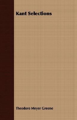 Kant Selections 1406726834 Book Cover