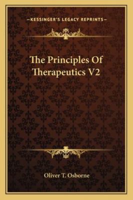 The Principles Of Therapeutics V2 1163105619 Book Cover