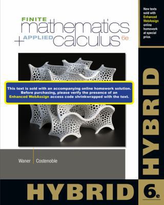Finite Math and Applied Calculus, Hybrid 1285056361 Book Cover