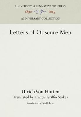 Letters of Obscure Men 1512808210 Book Cover