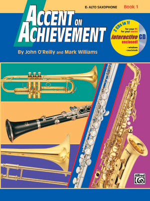 Accent on Achievement, Book 1 Eb Alto Saxophone 0739005081 Book Cover