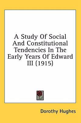 A Study Of Social And Constitutional Tendencies... 143655764X Book Cover