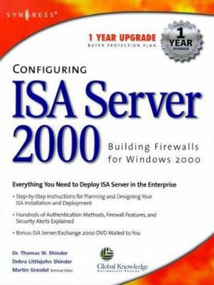 Configuring ISA Server 2000 : Building Firewall... 1928994296 Book Cover