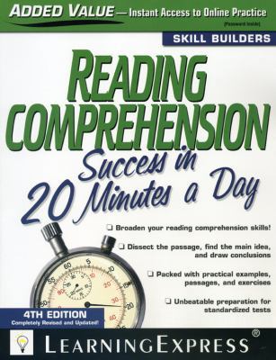 Reading Comprehension Success in 20 Minutes a Day 1576856763 Book Cover