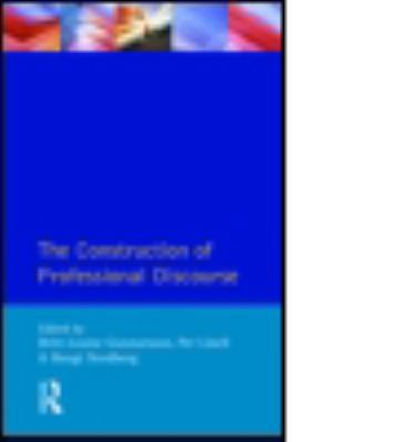 The Construction of Professional Discourse 058225941X Book Cover