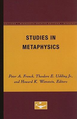 Studies in Metaphysics: Volume 4 0816608881 Book Cover