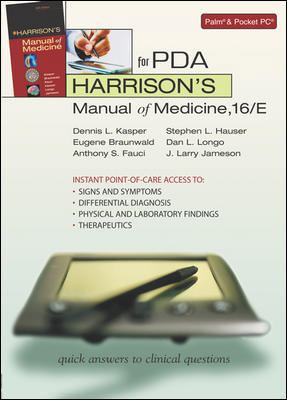 Harrison's Manual of Medicine for Pda (Mobile C... 0071453849 Book Cover