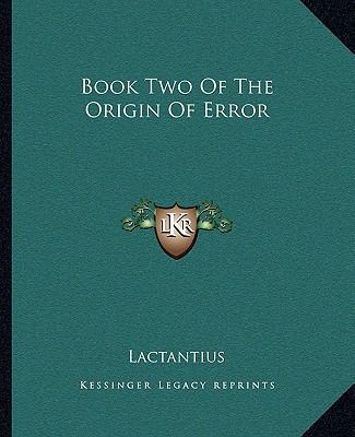 Book Two Of The Origin Of Error 1162655925 Book Cover