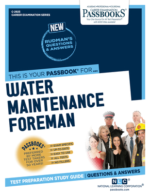 Water Maintenance Foreman (C-2925): Passbooks S... 1731829256 Book Cover