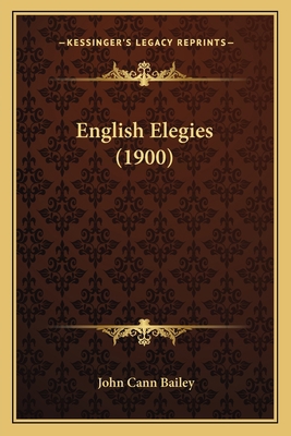 English Elegies (1900) 1166988279 Book Cover
