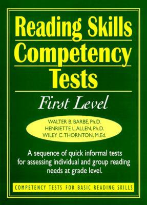 Reading Skills Competency Tests: First Level 0130213268 Book Cover