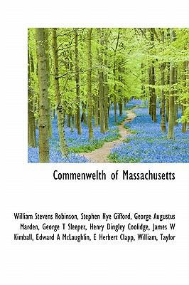 Commenwelth of Massachusetts 1117774902 Book Cover