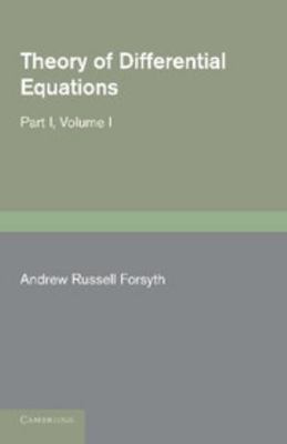Theory of Differential Equations: Exact Equatio... 1107650240 Book Cover