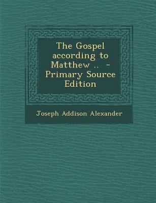 The Gospel According to Matthew .. 1293364827 Book Cover