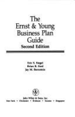 The Ernst & Young Business Plan Guide (The Erns... 0471578258 Book Cover
