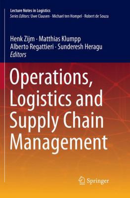 Operations, Logistics and Supply Chain Management 3030064328 Book Cover