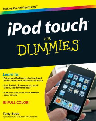 iPod Touch for Dummies 0470505303 Book Cover