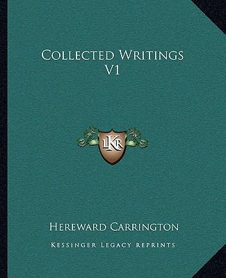 Collected Writings V1 116281120X Book Cover