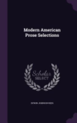 Modern American Prose Selections 1359761012 Book Cover