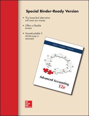 Loose-Leaf Advanced Accounting 0077632591 Book Cover