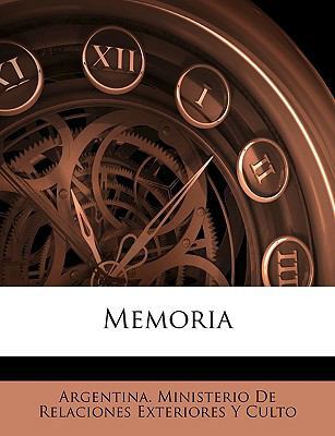 Memoria [Spanish] 1146470274 Book Cover