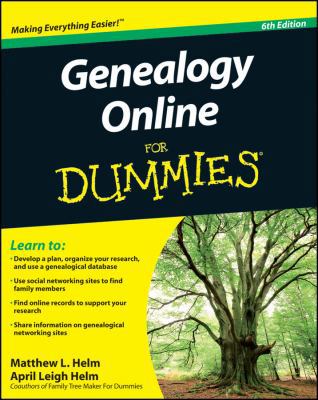 Genealogy Online for Dummies 0470916516 Book Cover