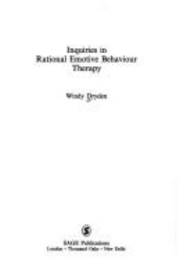Inquiries in Rational Emotive Behaviour Therapy 076195130X Book Cover