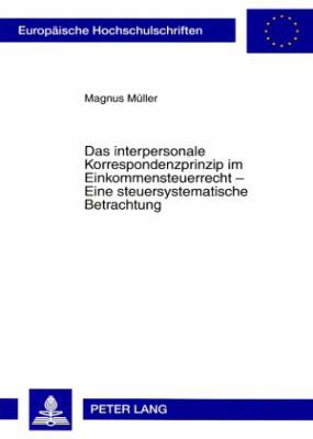 Das interpersonale Korrespondenzprinzip im Eink... [German] 3631566026 Book Cover