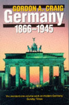 Germany 1866-1945 0192851012 Book Cover