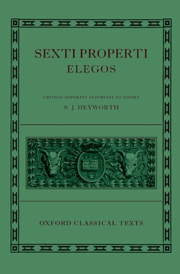 Sexti Properti Elegi 0198146744 Book Cover