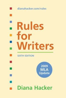 Rules for Writers with Tabs with 2009 MLA Update 0312593406 Book Cover