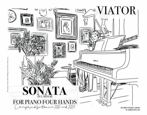 Paperback Sonata in G Minor : For Piano Four Hands Book