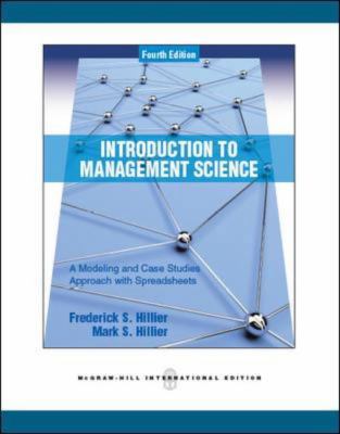 Introduction to Management Science: A Modeling ... 0071289313 Book Cover