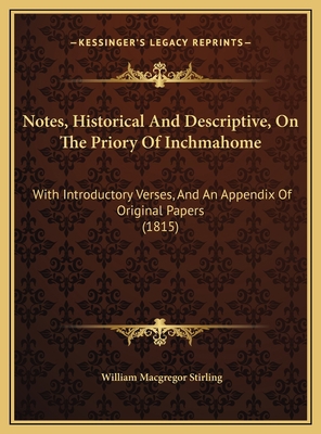 Notes, Historical And Descriptive, On The Prior... 1169736939 Book Cover