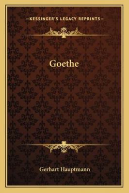 Goethe 1162992808 Book Cover