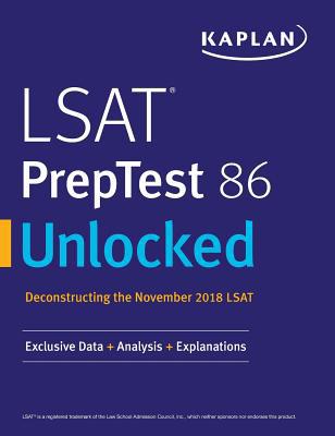 LSAT PrepTest 86 Unlocked: Exclusive Data + Ana... 1506249817 Book Cover