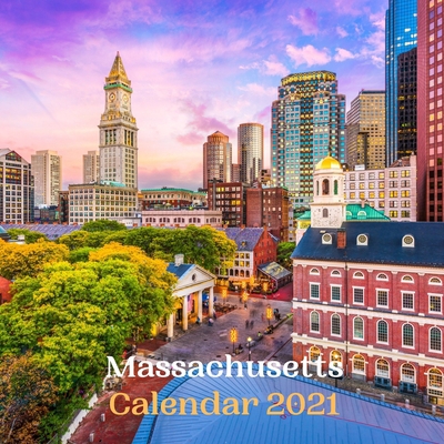 Paperback Massachusetts Calendar 2021 Book