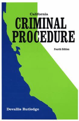 California Criminal Procedure 0942728971 Book Cover