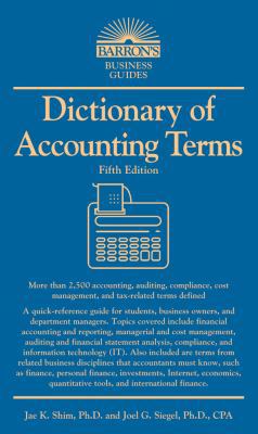 Dictionary of Accounting Terms 0764143107 Book Cover
