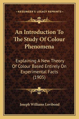 An Introduction To The Study Of Colour Phenomen... 1166416925 Book Cover