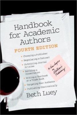 Handbook for Academic Authors 0521891981 Book Cover