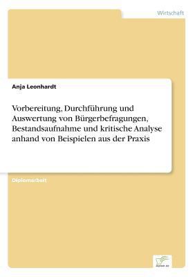 Vorbereitung, Durchführung und Auswertung von B... [German] 3838630165 Book Cover