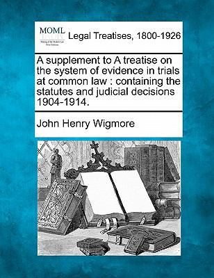 A supplement to A treatise on the system of evi... 124013133X Book Cover