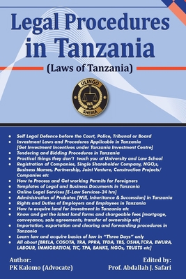 Selected Legal Procedures in Tanzania: Laws of ... 1722471042 Book Cover