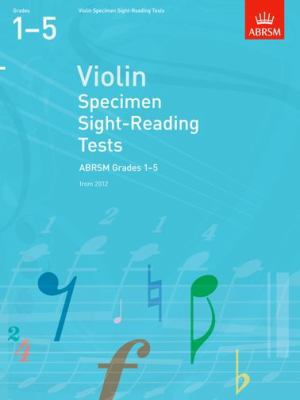 Violin Specimen Sight Reading Tests 1-5 1848493460 Book Cover