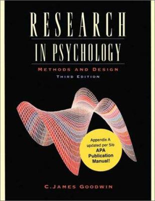 Research in Psychology: Methods and Design, Update 0471454338 Book Cover