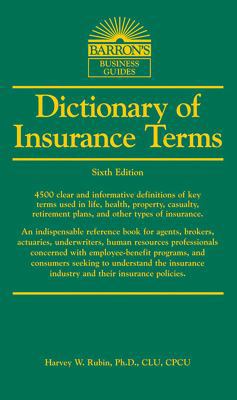 Dictionary of Insurance Terms 1438001398 Book Cover