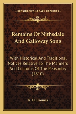 Remains Of Nithsdale And Galloway Song: With Hi... 1163915157 Book Cover